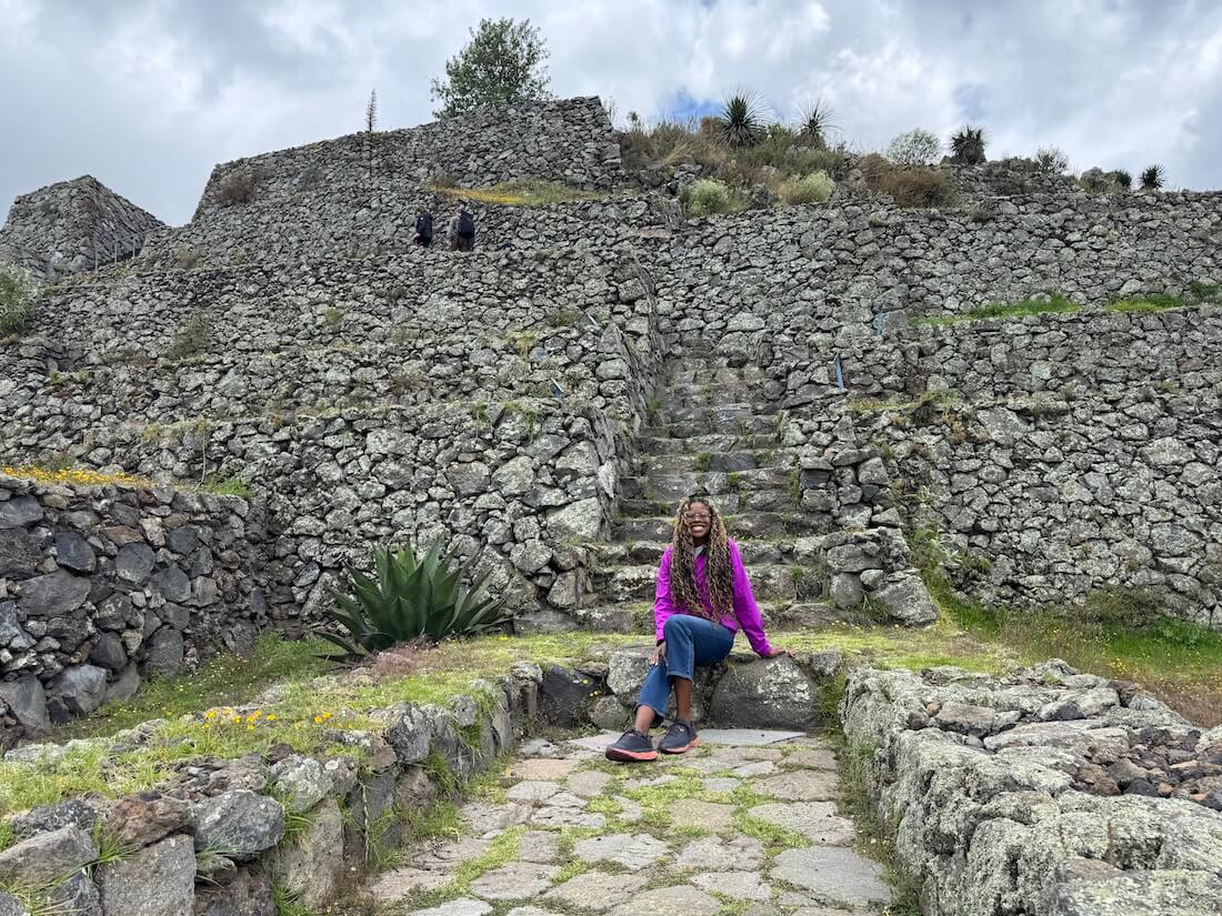 The Cantona Archaeological Site near Puebla, Mexico. 