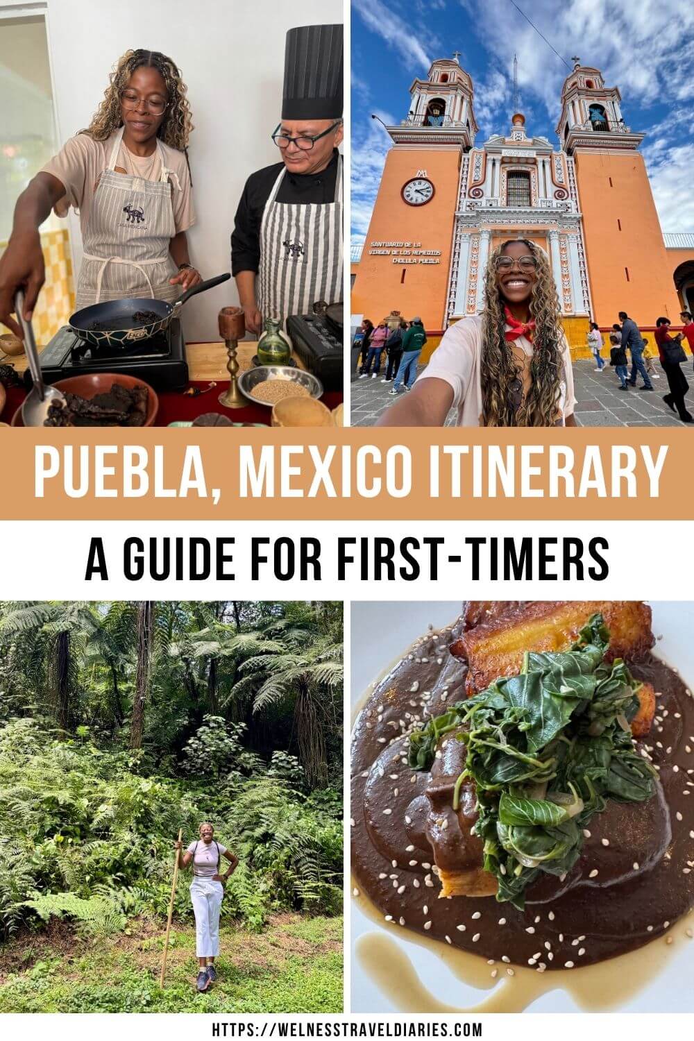 Pinterest pin for a Puebla, Mexico Itinerary