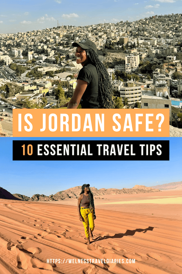 A Pinterest PIN to read, "Is Jordan safe? 10 basic travel tips"