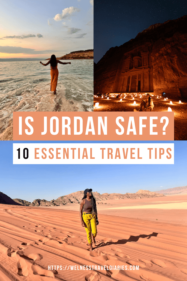 A Pinterest PIN to read, "Is Jordan safe? 10 basic travel tips"
