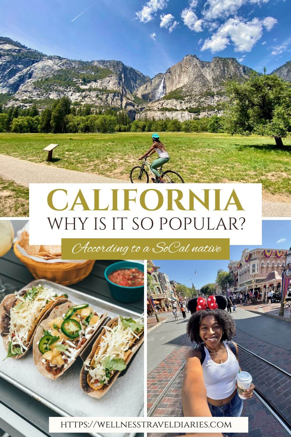 A Pinterest pin saying, "California, Why is it So Popular, According to a SoCal Native".
